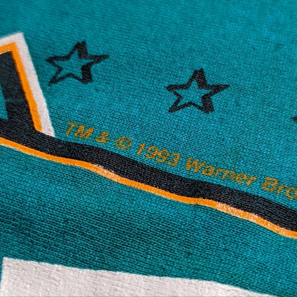 Vtg 1993 Looney Tunes Ida Bluestreaks Highschool Football Sz XL T-shirt - Picture 4 of 6